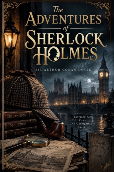 Portada de The Adventures of Sherlock Holmes
